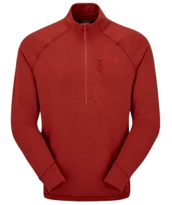 Rab Fleece & Mid Layer-Mens Nexus Pull-On - Tuscan Red