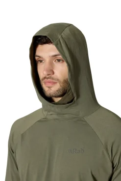 Rab T-Shirts & Baselayers-Mens Rivelin Hoody - Light Khaki