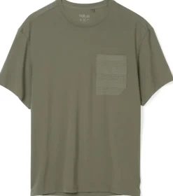 Rab T-Shirts & Baselayers-Mens Rivelin Pocket Tee - Light Khaki