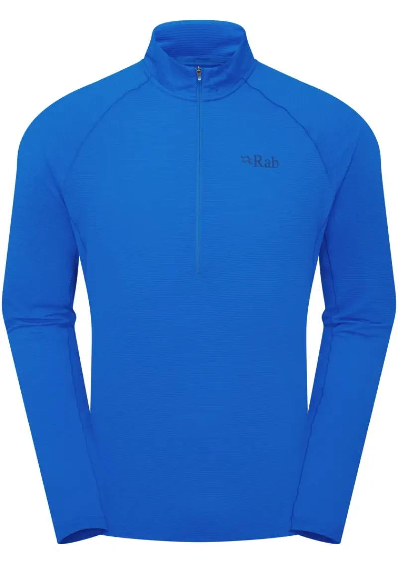 Rab T-Shirts & Baselayers-Mens Sonic LS Zip-T - Maya Blue
