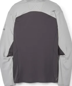 Rab T-Shirts & Baselayers-Mens Sonic Ultra Zip Tee - Light Zinc-Graphene