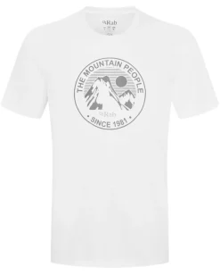 Rab T-Shirts & Baselayers-Mens Stance Alpine Peak Tee - White