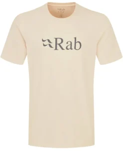Rab T-Shirts & Baselayers-Mens Stance Logo Tee - Ecru