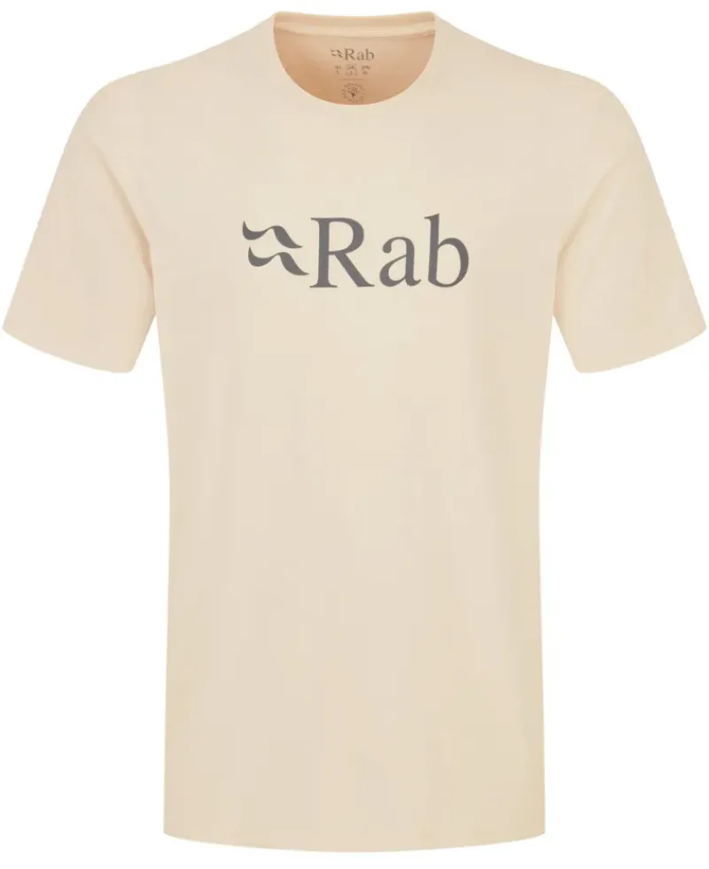 Rab T-Shirts & Baselayers-Mens Stance Logo Tee - Ecru
