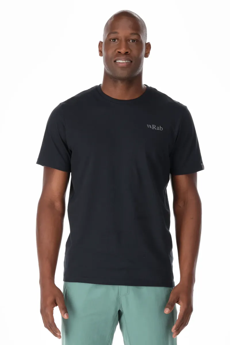 Rab T-Shirts & Baselayers-Mens Stance Mountain Peak Tee - Beluga