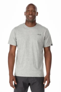 Rab T-Shirts & Baselayers-Mens Stance Mountain Peak Tee - Grey Marl