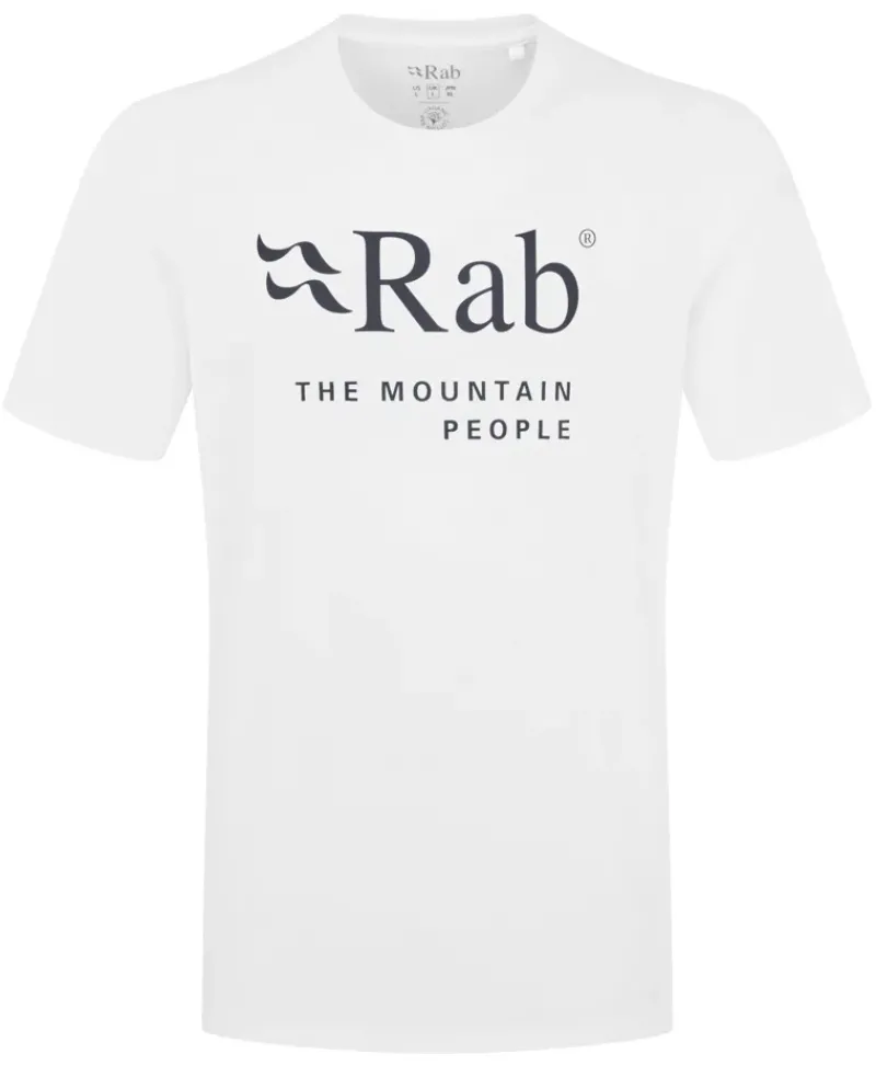 Rab T-Shirts & Baselayers-Mens Stance Mountain Tee - White