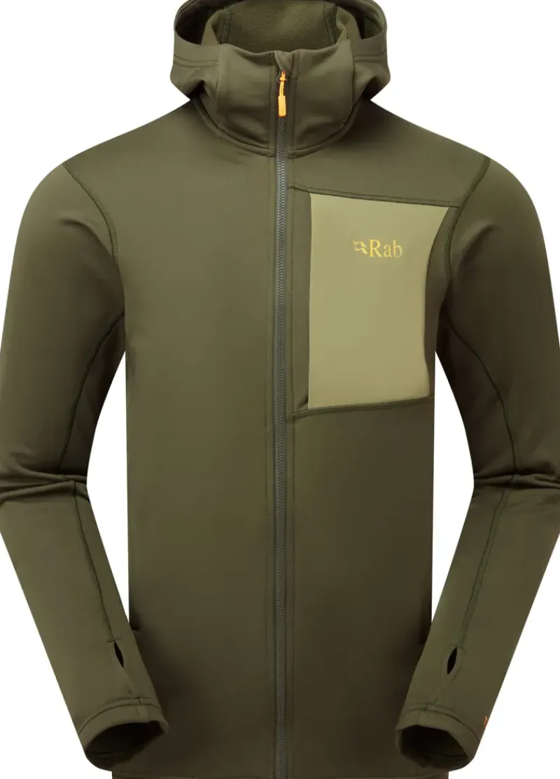 Rab Fleece & Mid Layer-Mens Superflux Hoody - Army
