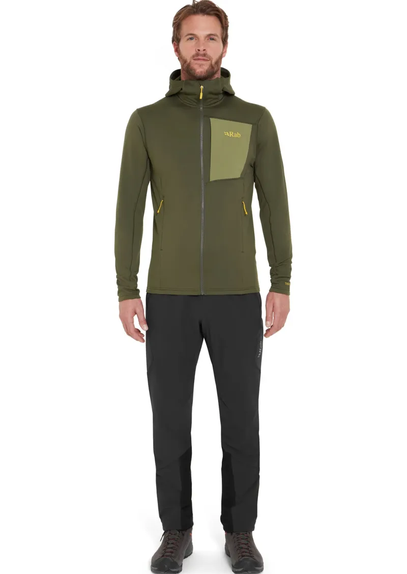 Rab Fleece & Mid Layer-Mens Superflux Hoody - Army