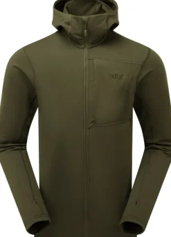 Rab Fleece & Mid Layer-Mens Superflux Hoody - Olive-Olive