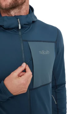Rab Fleece & Mid Layer-Mens Superflux Hoody - Tempest Blue