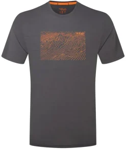 Rab T-Shirts & Baselayers-Mens Syncrino Ridge Tee - Graphene