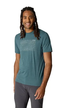 Rab T-Shirts & Baselayers-Mens Syncrino Ridge Tee - Orion Blue