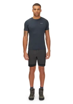 Rab Shorts-Mens Torque Mountain Shorts - Graphene-Anthracite