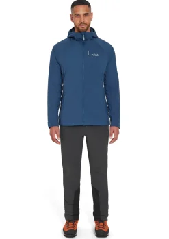 Rab Softshell Jackets-Mens Vapour-Rise Summit Jacket - Tempest Blue