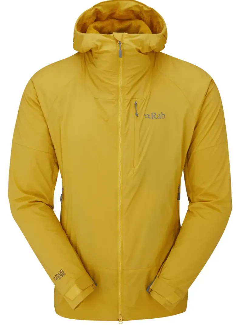 Rab Softshell Jackets-Mens Vapour-Rise Summit Jacket - Sahara