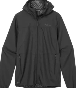 Rab Windshirts-Mens Windgather Hoody - Black