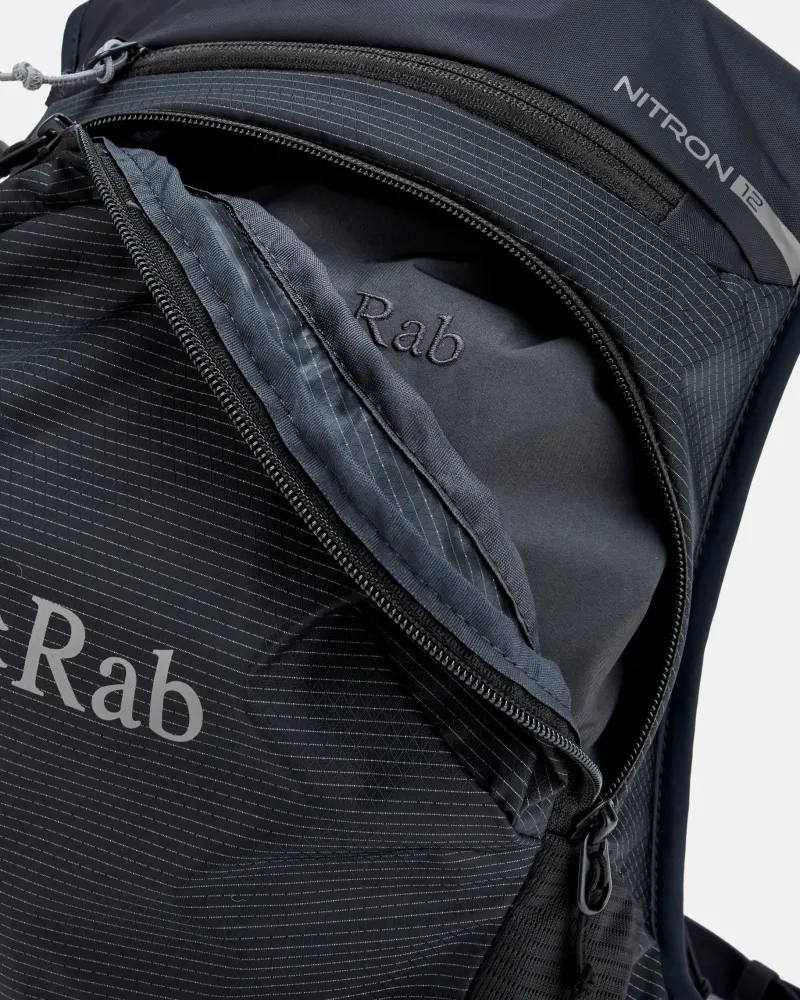 Rab Fast & Light Rucksacks And Vests-Nitron 12 Rucksack - Anthracite