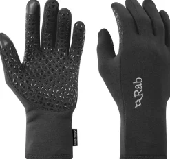 Rab Gloves-Power Stretch Contact Grip Gloves - Black