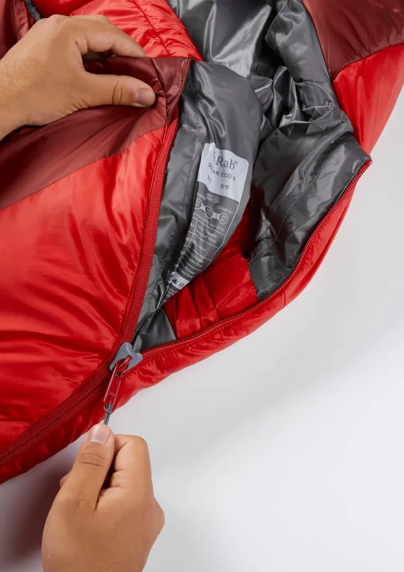 Rab Backpacking & Lightweight Sleeping Bags-Solar Eco 3 Sleeping Bag - Long Wide