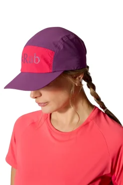 Rab Hats-Talus 5 Panel Cap - Plum-Watermelon