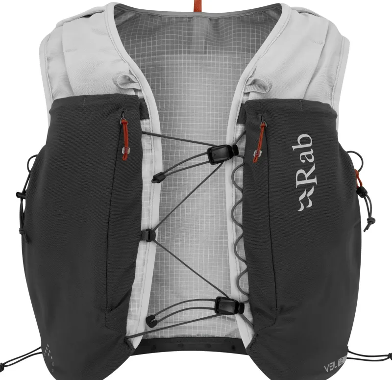 Rab Fast & Light Rucksacks And Vests-Veil 12 Running Vest - Gargoyle-Graphene