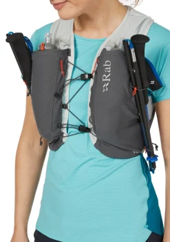 Rab Fast & Light Rucksacks And Vests-Veil 6 Running Vest - Gargoyle-Graphene