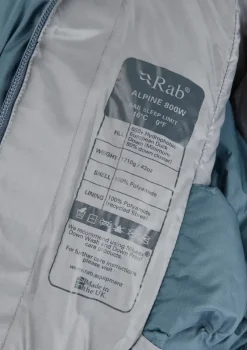 Rab Backpacking & Lightweight Sleeping Bags-Womens Alpine 800 Sleeping Bag - Regular