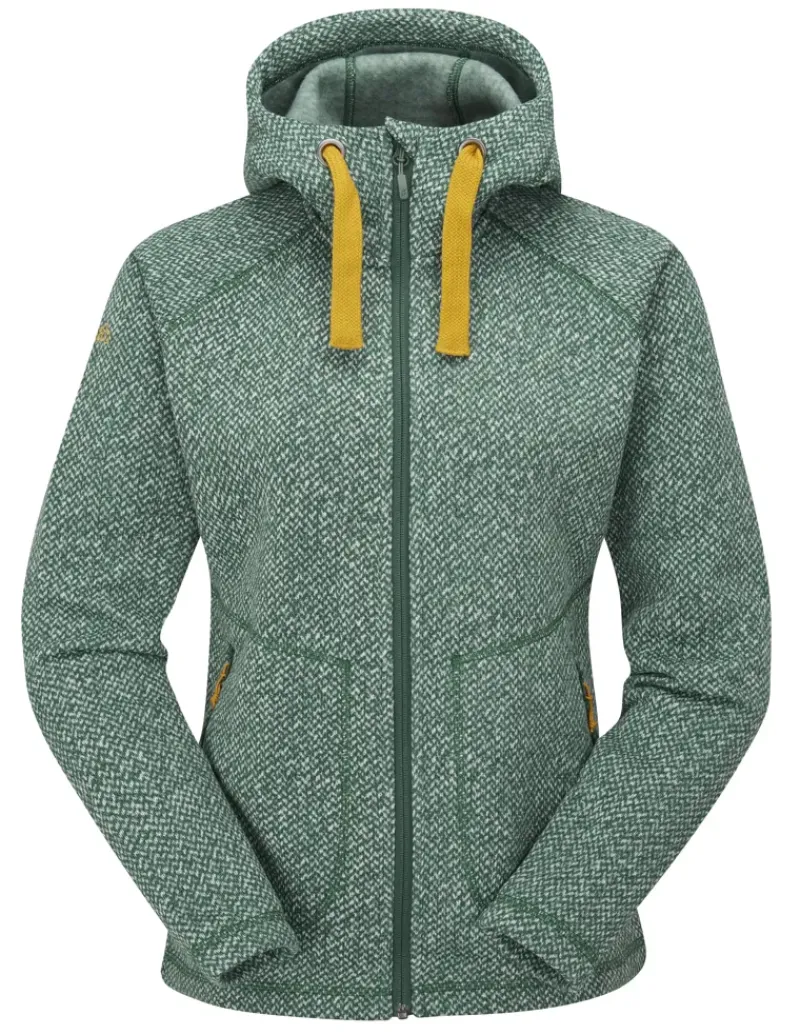 Rab Fleece & Mid Layer-Womens Amy Hoody - Green Slate