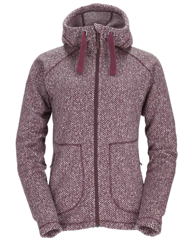 Rab Fleece & Mid Layer-Womens Amy Hoody - Rioja