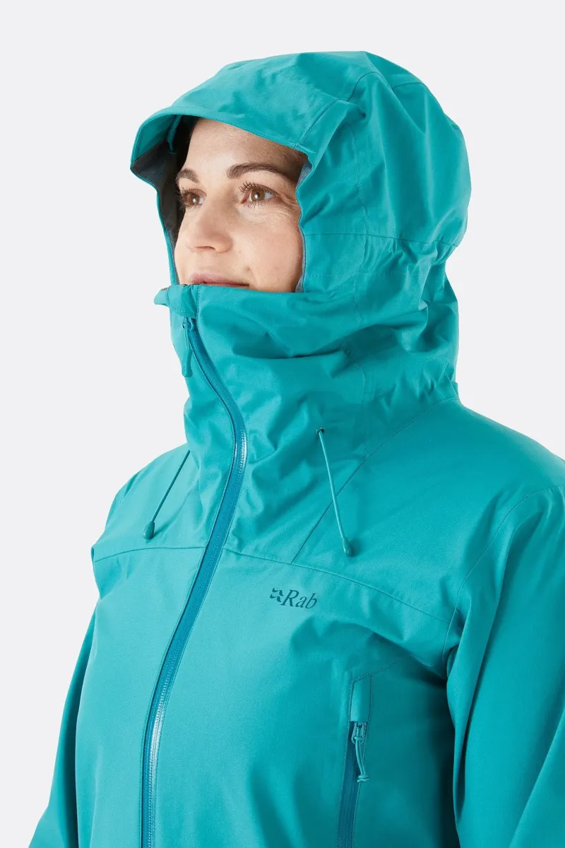 Rab Waterproof Jackets-Womens Arc Eco Jacket - Storm Green