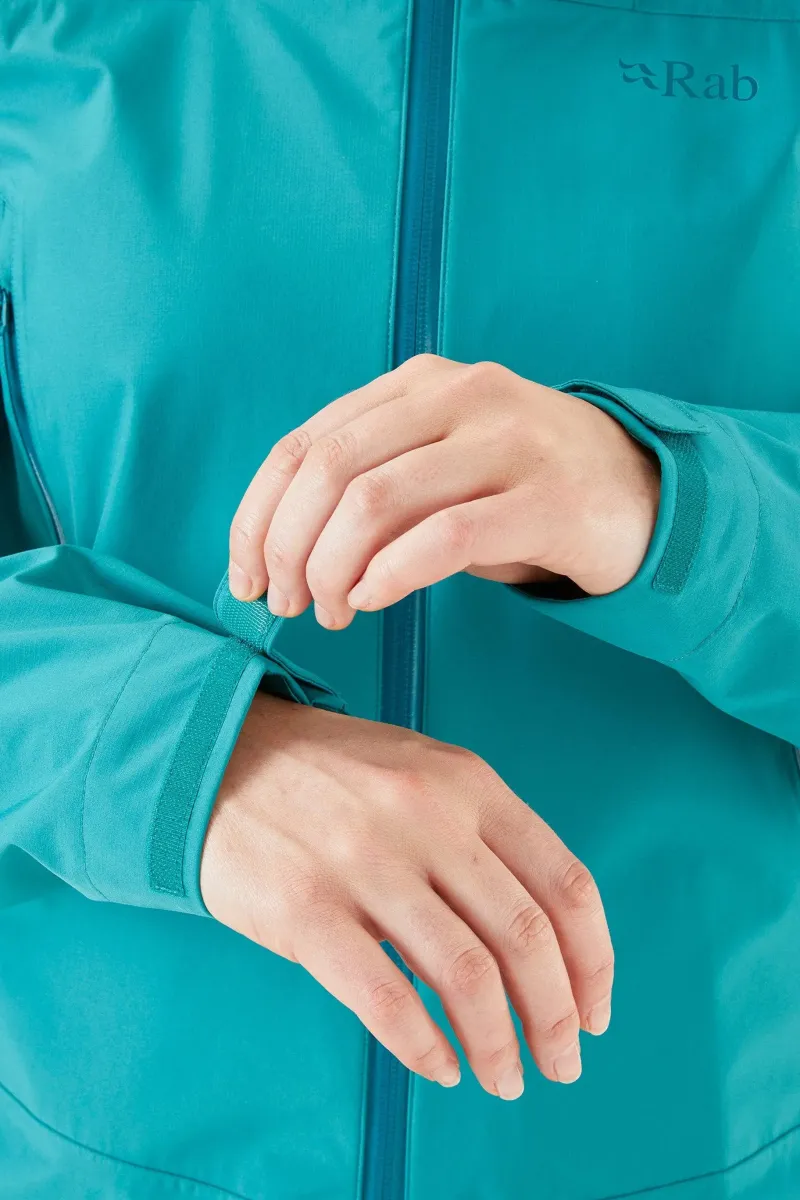 Rab Waterproof Jackets-Womens Arc Eco Jacket - Storm Green