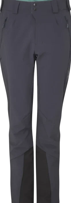 Rab Trousers & Leggings-Womens Ascendor AS Climbing Pants - Ebony-Eucalyptus