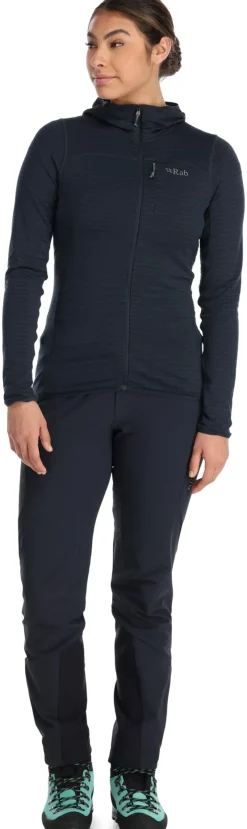 Rab Fleece & Mid Layer-Womens Ascendor Light Hoody - Beluga