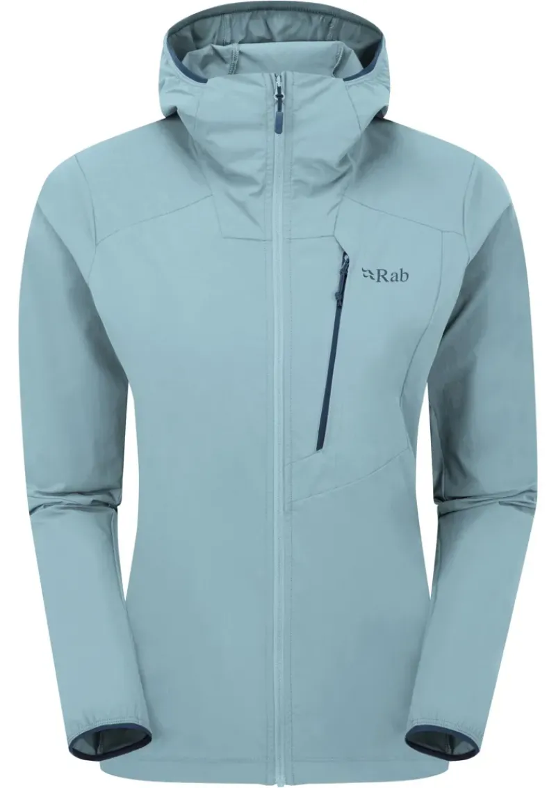 Rab Softshell Jackets-Womens Borealis Alpine Hoody - Citadel