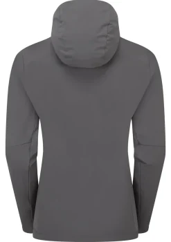 Rab Softshell Jackets-Womens Borealis Alpine Hoody - Graphene