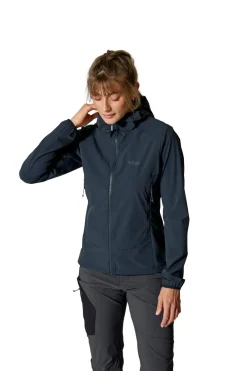 Rab Softshell Jackets-Womens Borealis Hoody - Beluga