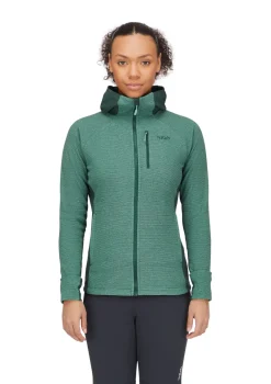 Rab Fleece & Mid Layer-Womens Capacitor Hoody - Eucalyptus