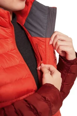 Rab Insulated Jackets-Womens Cirrus Alpine Jacket - Red Grapefruit-Tuscan Red