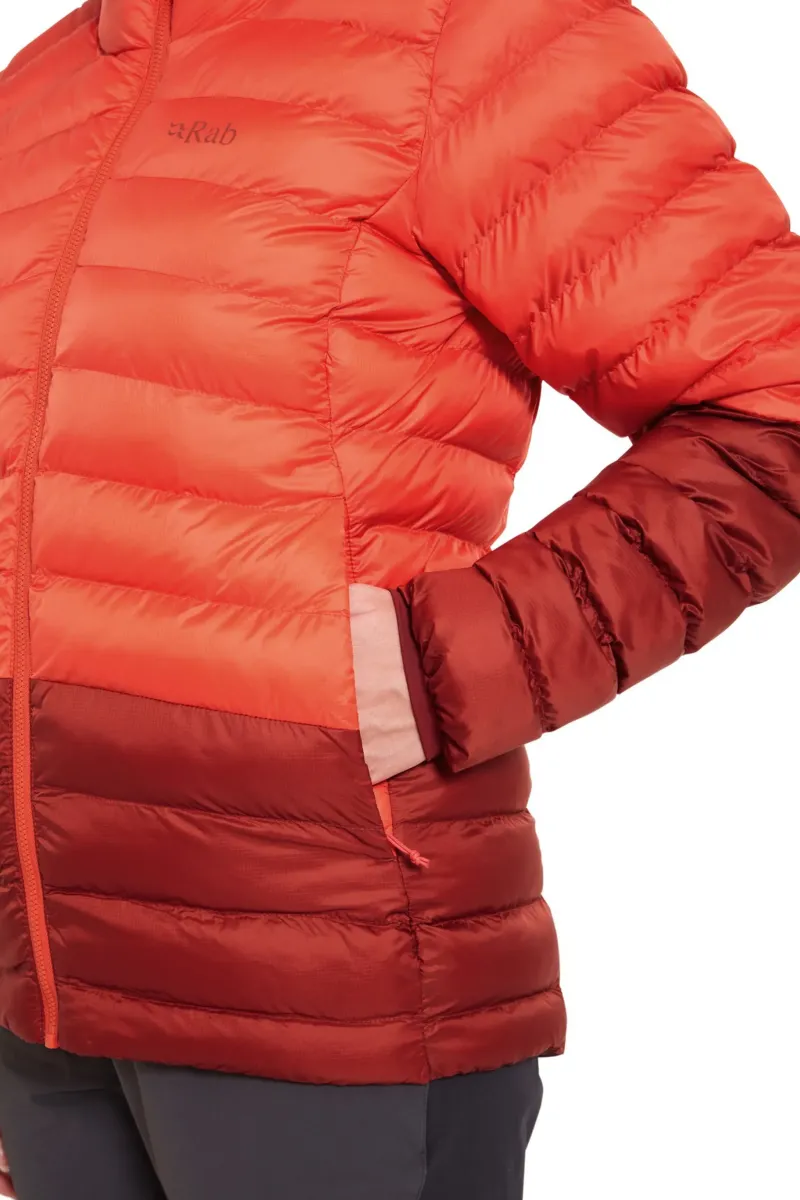 Rab Insulated Jackets-Womens Cirrus Alpine Jacket - Red Grapefruit-Tuscan Red