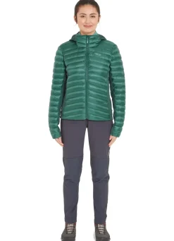 Rab Insulated Jackets-Womens Cirrus Flex Hoody - Eucalyptus-Green Slate