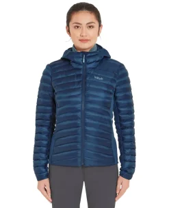 Rab Insulated Jackets-Womens Cirrus Flex Hoody - Tempest Blue