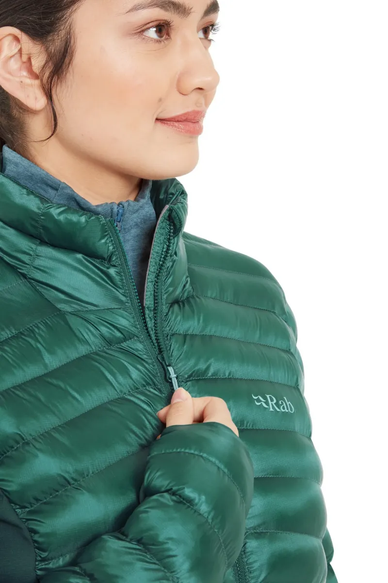 Rab Insulated Jackets-Womens Cirrus Flex Jacket - Eucalyptus-Green Slate