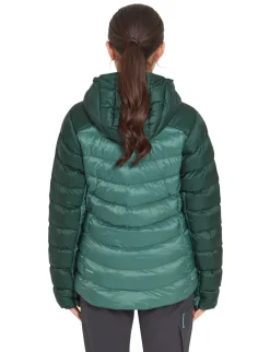 Rab Insulated Jackets-Womens Cirrus Ultra Hoody - Green Slate-Eucalyptus