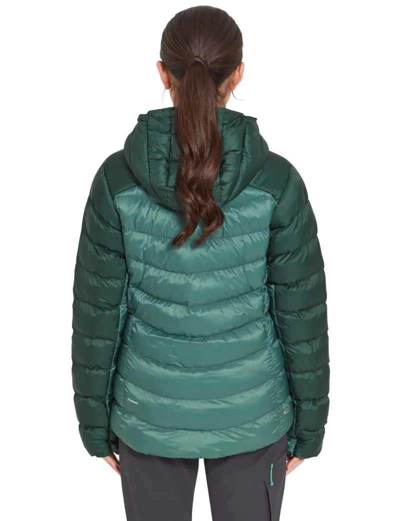 Rab Insulated Jackets-Womens Cirrus Ultra Hoody - Green Slate-Eucalyptus
