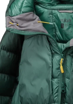 Rab Insulated Jackets-Womens Cirrus Ultra Hoody - Green Slate-Eucalyptus