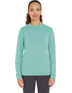 Rab T-Shirts & Baselayers-Womens Conduit Crew - Glacier Blue