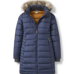 Rab Casual Jackets-Womens Deep Cover Parka - Deep Denim