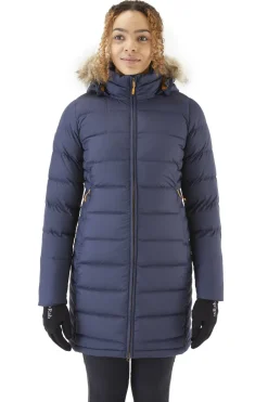 Rab Casual Jackets-Womens Deep Cover Parka - Deep Denim