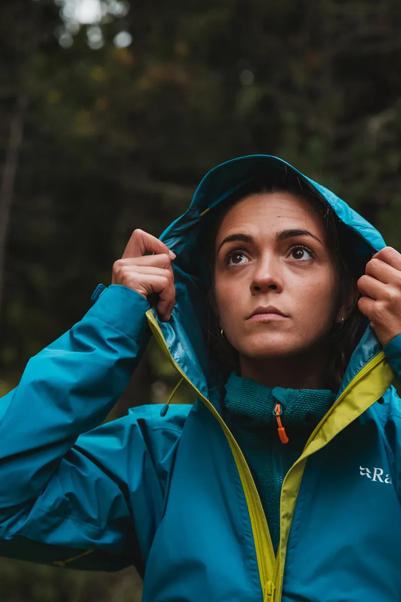 Rab Waterproof Jackets-Womens Downpour Eco Jacket - Ultramarine